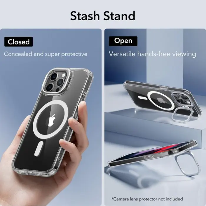 ESR - ESR iPhone 15 Pro Max Mobilskal Magsafe Kickstand Halolock