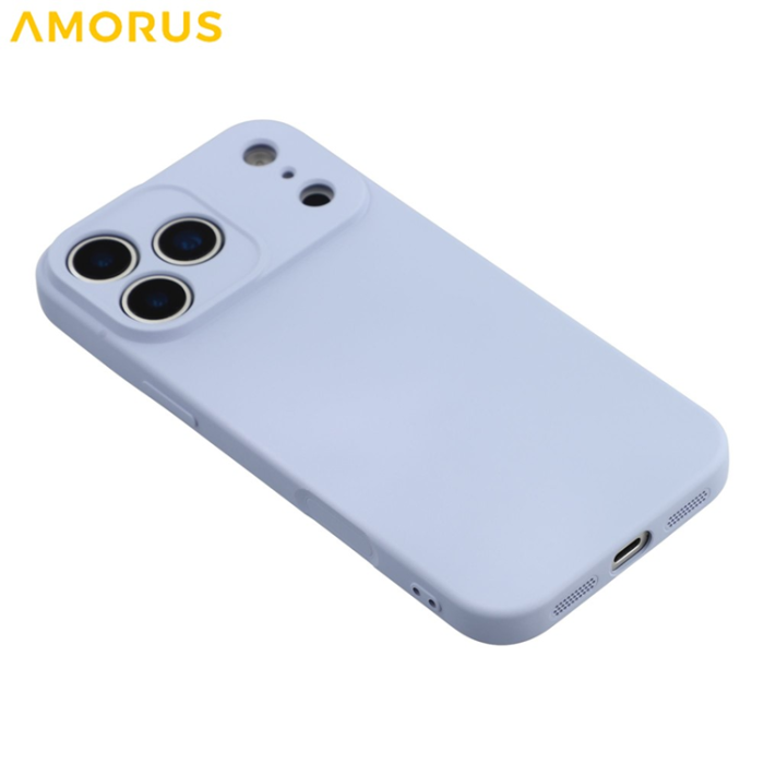 Amorus - AMORUS iPhone 17 Pro Max Mobilskal Precise Cutouts - Ljuslila