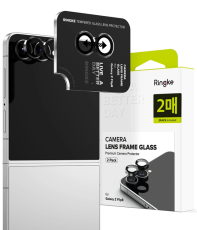 Ringke - Ringke [2-Pack] Galaxy Z Flip 8 H&auml;rdat Glas Kamera Linsskydd - Svart