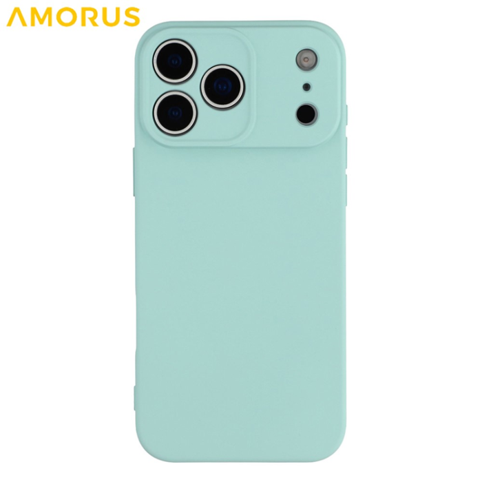 Amorus - AMORUS iPhone 17 Pro Max Mobilskal Precise Cutouts - Babyblå