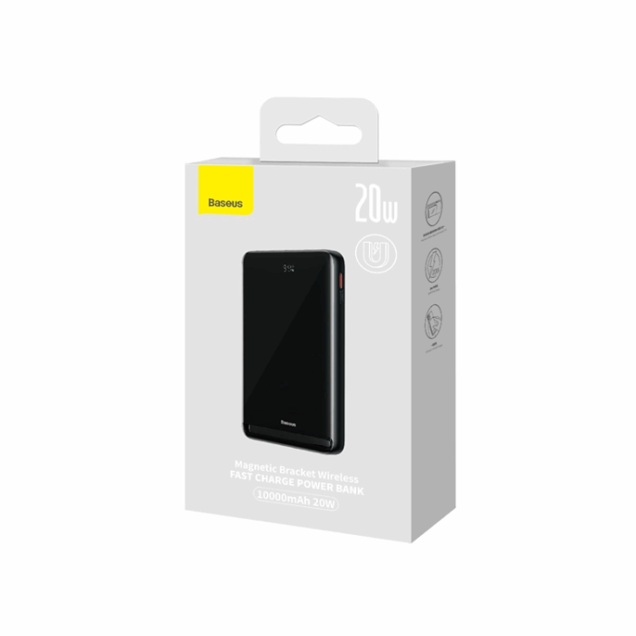 BASEUS - Baseus Trådlös Magsafe Powerbank 10000mAh 20W Magnetic Bracket