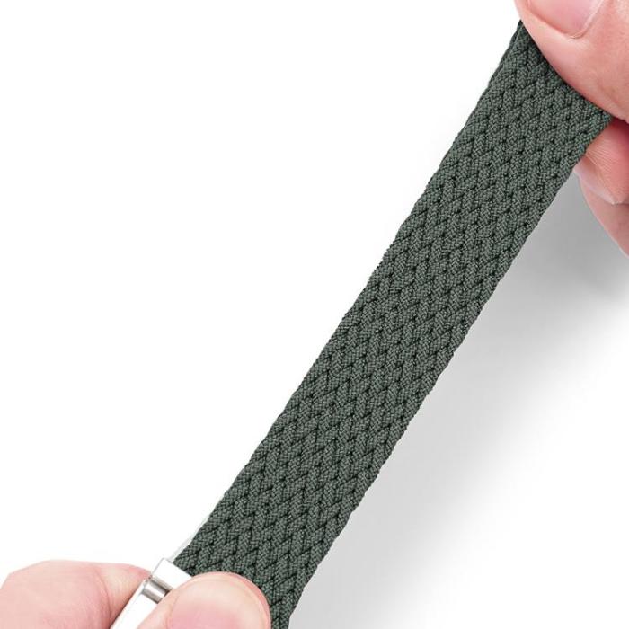 UTGATT1 - Dux Ducis Apple Watch 4/5/6/7/8/SE (41/40/38mm) Armband Braided - Olive Grön