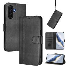 OEM - Samsung Galaxy A37 Pl&aring;nboksfodral Konstl&auml;der Retro Textur Skydd - Svart
