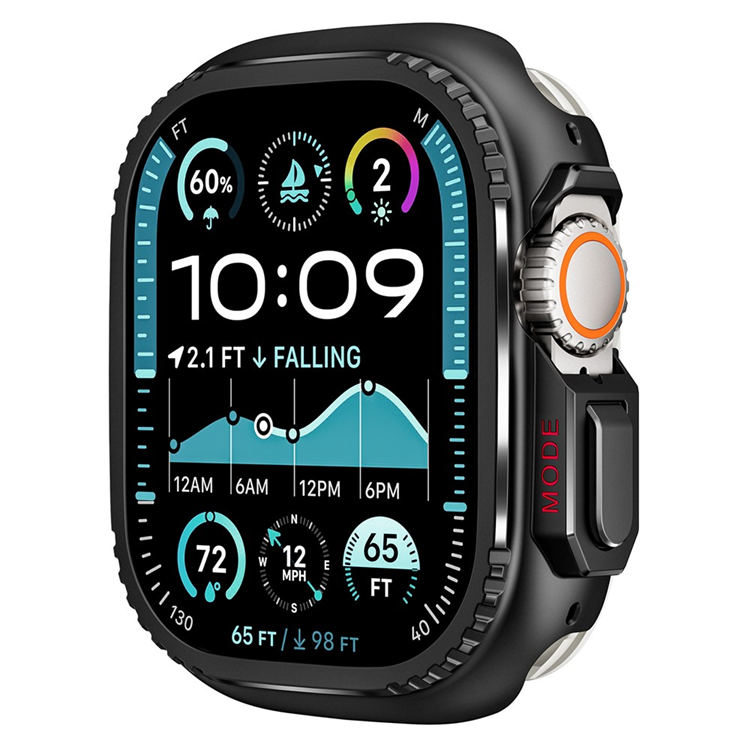 Apple Watch Ultra 2 (49mm) Skal Metal - Svart | 2353 | AlltMobil