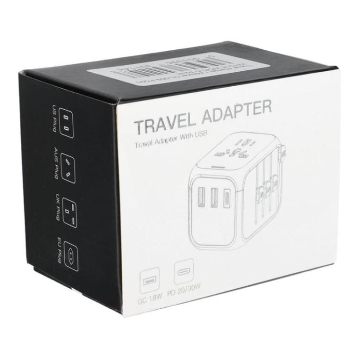 OEM - Reseladdaradapter hela världen SL-209PQ-2 - Svart