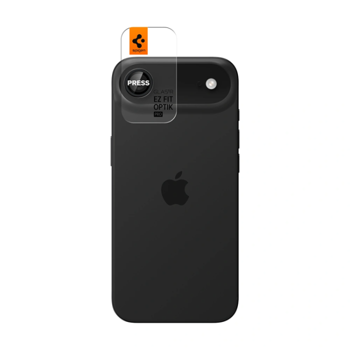 Spigen - [2-pack] Spigen iPhone Air Härdat Glas Kameraskydd EZ Fit - Svart