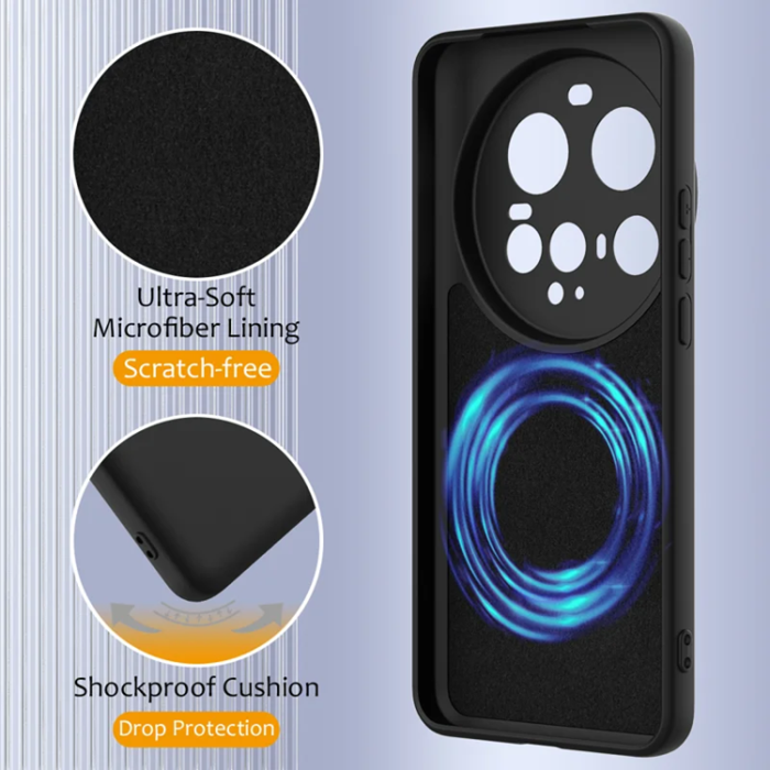 A-One Brand - Xiaomi 15 Ultra Mobilskal MagSafe Liquid Silikon - Svart
