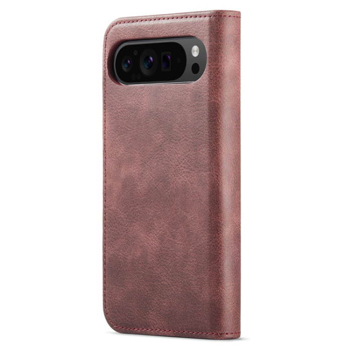 DG.MING - DG.MING Google Pixel 10 Pro XL Plånboksfodral Split Läder - Röd