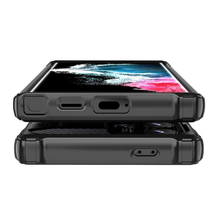 OEM - Galaxy S24 Ultra Mobilskal Hybrid Armor - Svart