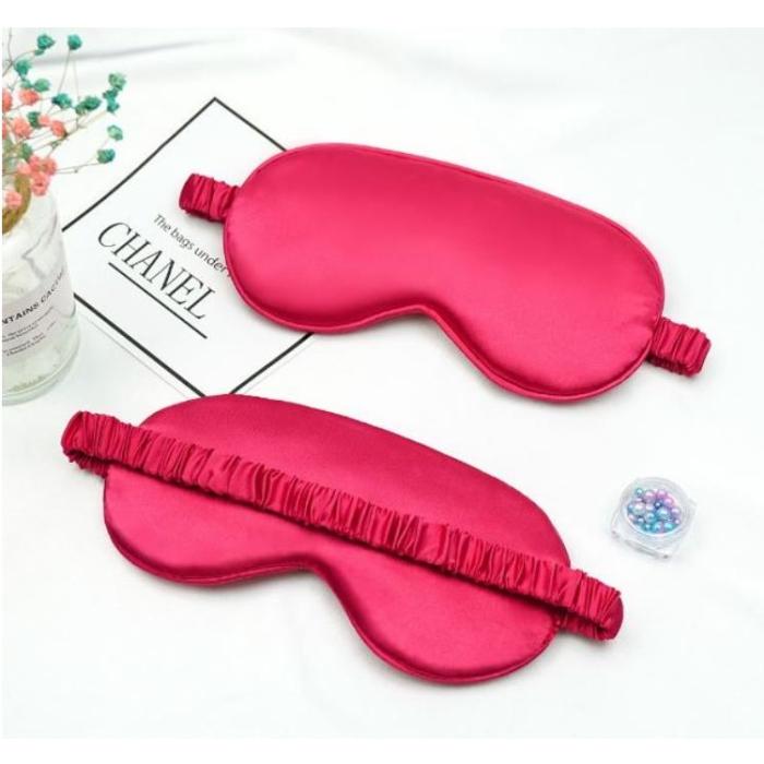 A-One Brand - Bekväm Silky Sovmask/Ögonmask - Röd