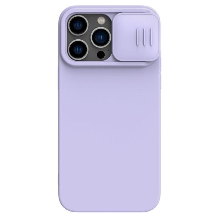 UTGATT1 - Nillkin iPhone 14 Pro Max Skal Magsafe CamShield Silicone - Lila