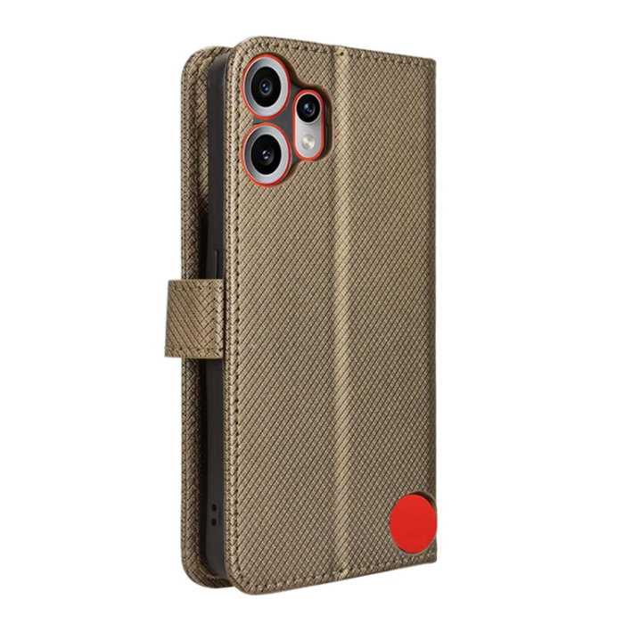 A-One Brand - Nothing CMF Phone 2 Pro Plånboksfodral Diamond Läder - Brun
