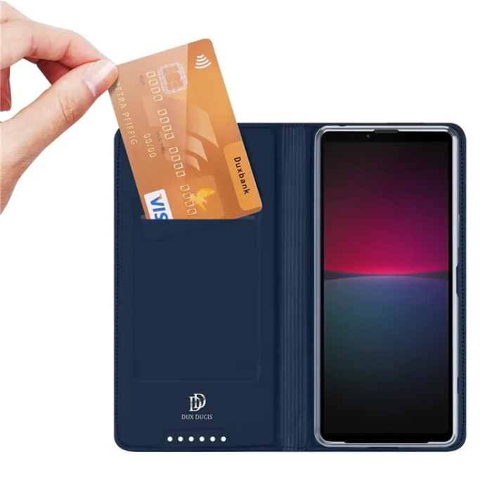 Dux Ducis - Dux Ducis Sony Xperia 10 V Plånboksfodral Skin Pro - Blå