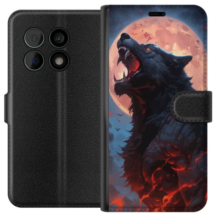 iSecrets - Plånboksfodral till OnePlus 10 Pro med Ylande varg