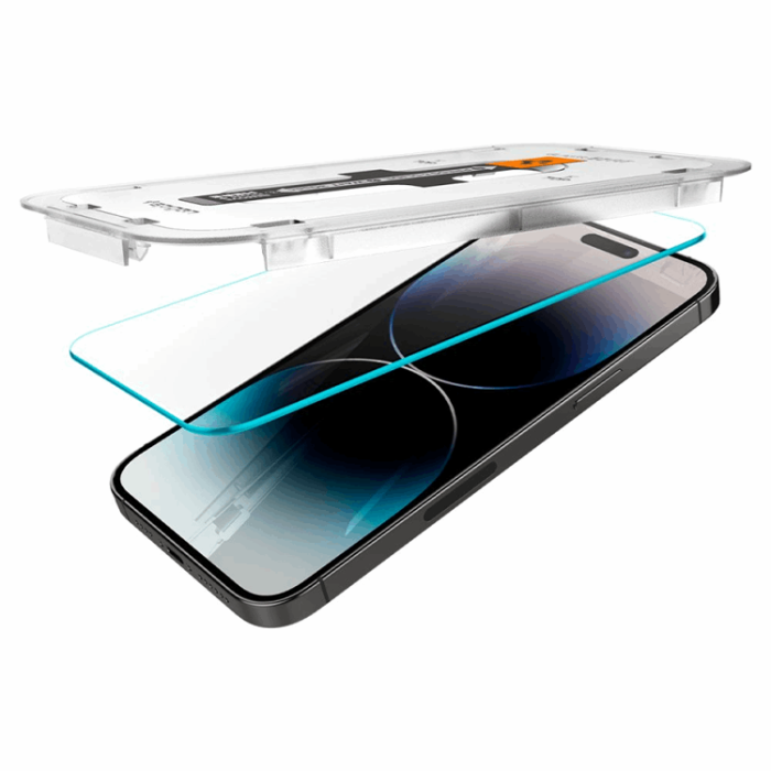 Spigen - Spigen iPhone 14 Pro Max Härdat Glas Skärmskydd Ez-Fit 2-Pack - Clear