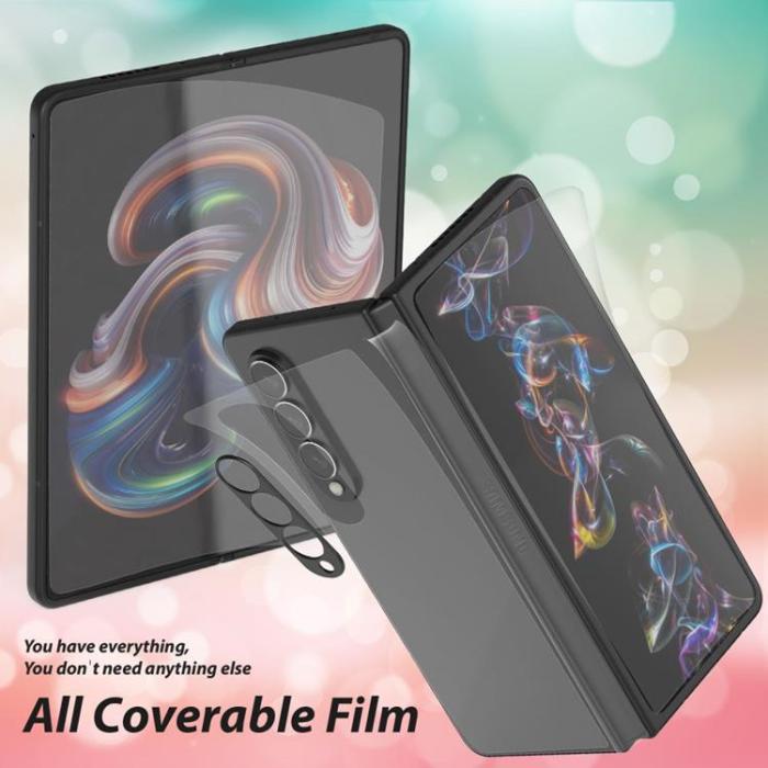 UTGATT - Whitestone Galaxy Z Fold 4 Härdat glas Full & Kameralinsskydd Premium Film