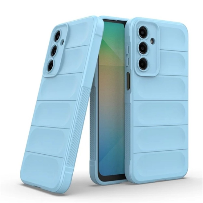 WANLONFENG - WANLONFENG Galaxy A26 Mobilskal med Härdat Glas HD - Babyblå