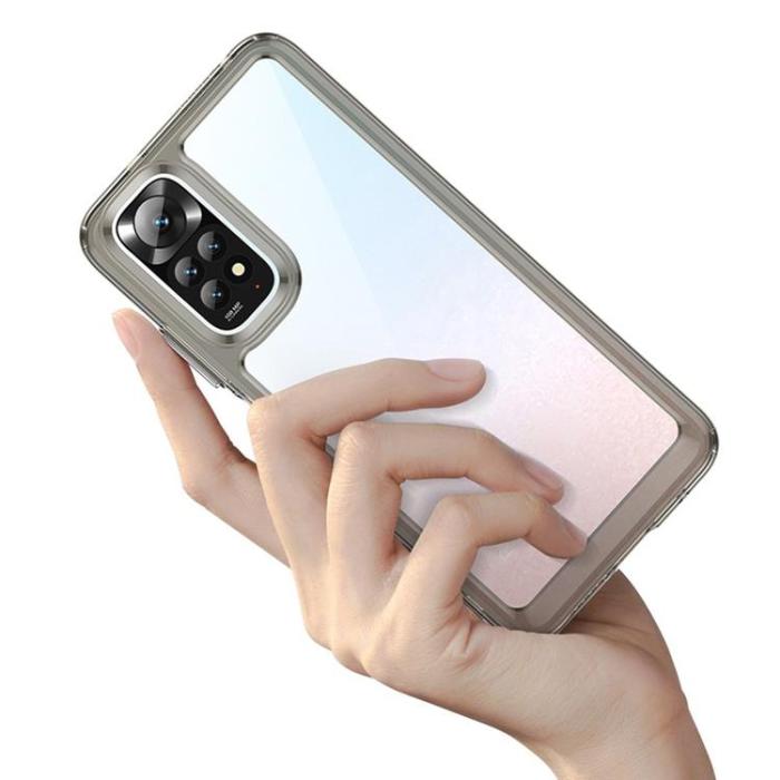 OEM - Xiaomi Redmi Note 11/11S Skal Outer Space med en Gelram - Röd