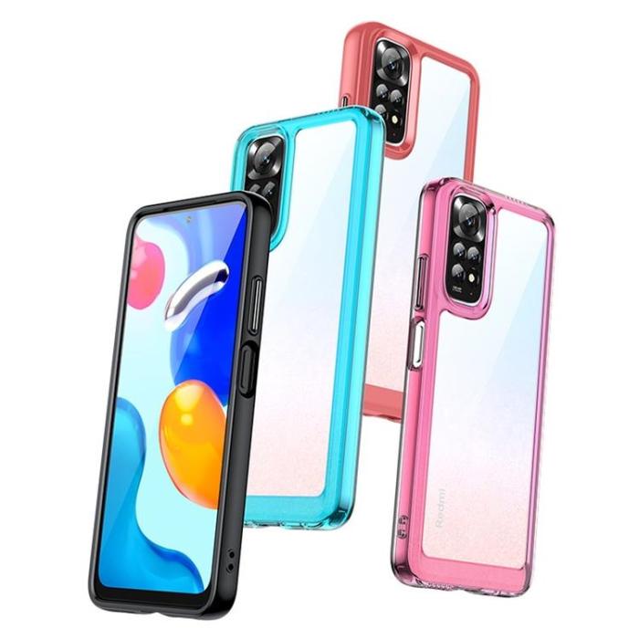 OEM - Xiaomi Redmi Note 11/11S Skal Outer Space med en Gelram - Röd