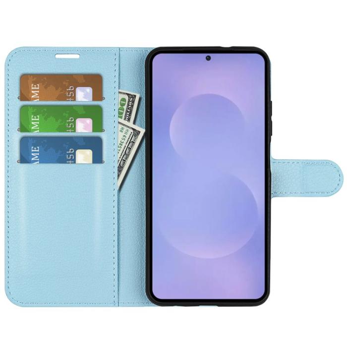 OEM - AMORUS Samsung Galaxy S26 / S26 Pro Plånboksfodral Konstläder - Blå