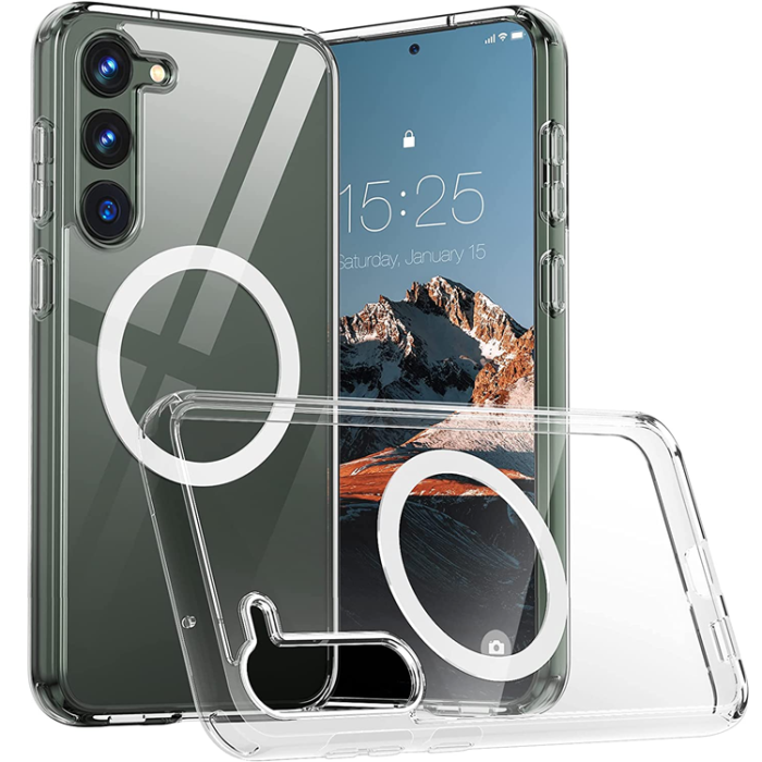 OEM - Galaxy S23 Mobilskal Magsafe Shockproof Magnetic - Clear