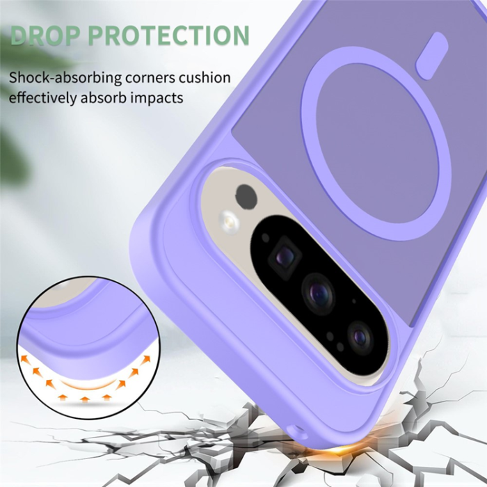 A-One Brand - Google Pixel 10/10 Pro Mobilskal MagSafe Skin Touch - Lila