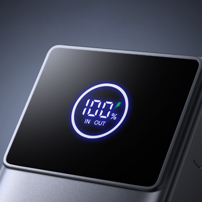 Joyroom - Joyroom Powerbank 10000mAh 22.5W med USB-C Inbyggda Kabel JR-PR1 - Svart