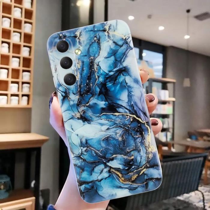 OEM - Mobilskal till Samsung Galaxy A57 TPU Marmor Mönster - Grå
