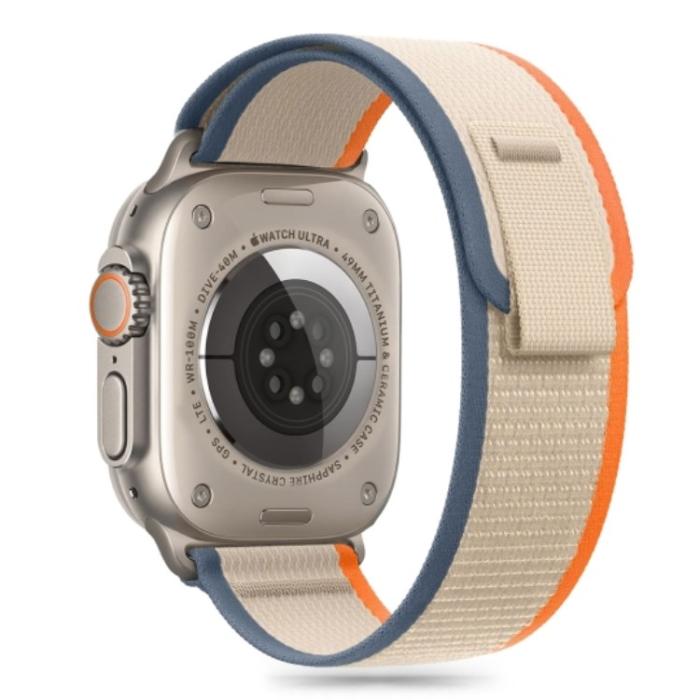 UTGATT - Tech-Protect Apple Watch (44/45/46/49mm) Armband Nylon Stripe - Cream