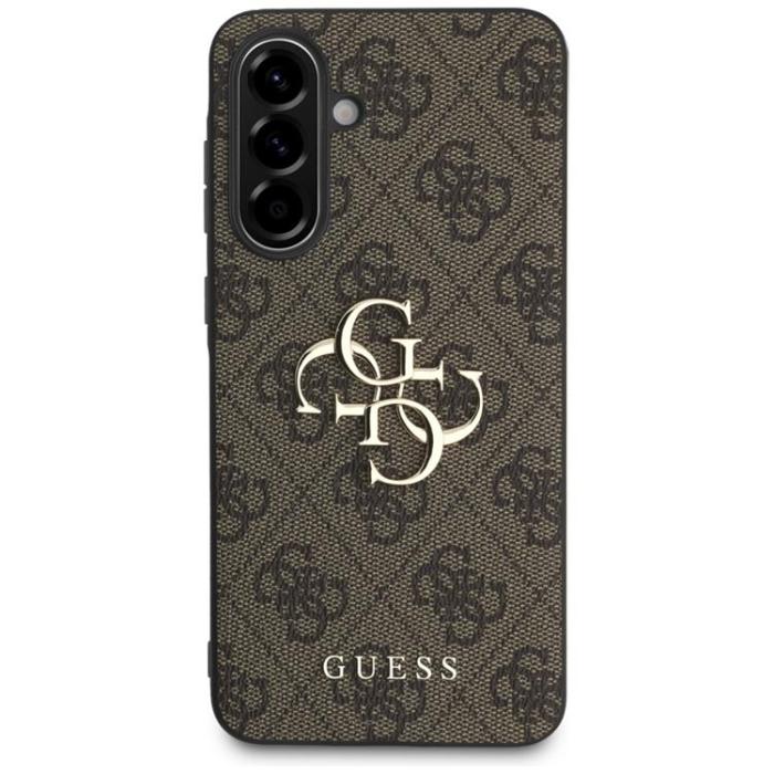 Guess - Guess Galaxy A56 Mobilskal Big 4G Logo Classic Logo - Brun