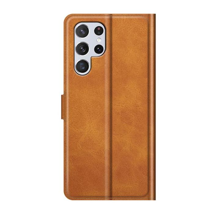 OEM - Flip Folio Fodral Galaxy S22 Ultra - Ljusbrun