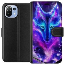 iSecrets - Pl&aring;nboksfodral till Xiaomi Mi 11 Lite med Neon Varg