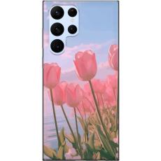 iSecrets - Mobilskal till Samsung Galaxy S22 Ultra 5G med Rosa Tulpaner