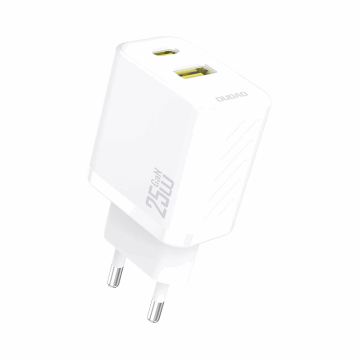 Dudao - Dudao Snabbladdare 25W A26T GaN USB-A, USB-C - Vit