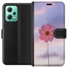 iSecrets - Pl&aring;nboksfodral till Xiaomi Redmi Note 12 med Rosa blomma