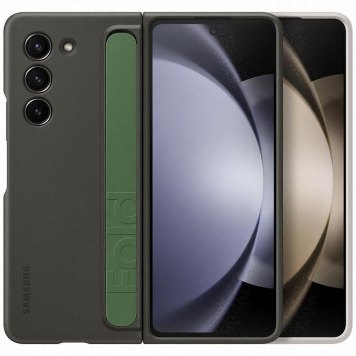 Samsung - Samsung Galaxy Z Fold 5 Mobilskal Silikon med Stativ - Svart