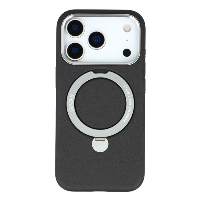 X-Level - X-LEVEL iPhone 17 Pro Mobilskal MagSafe Kickstand - Svart