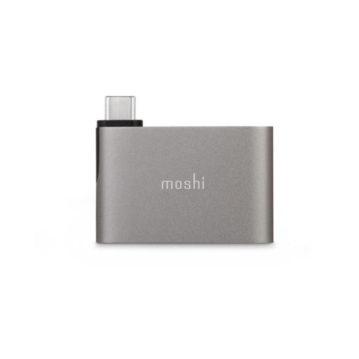 Moshi - Moshi USB-C Till Dubbell-A Adapter - Grå