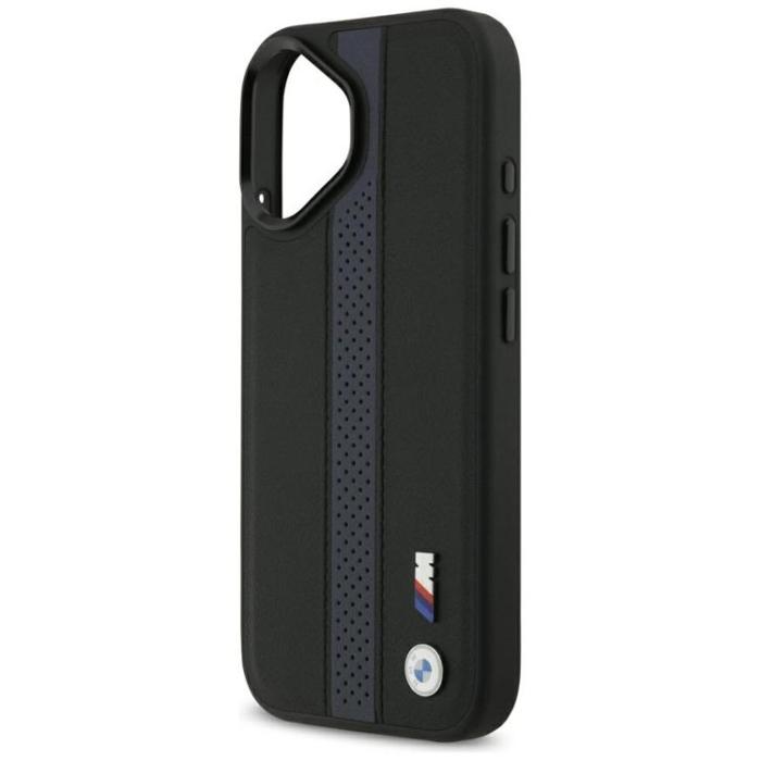 BMW - BMW iPhone 17 Mobilskal MagSafe M Perforated Stripe Logo - Blå