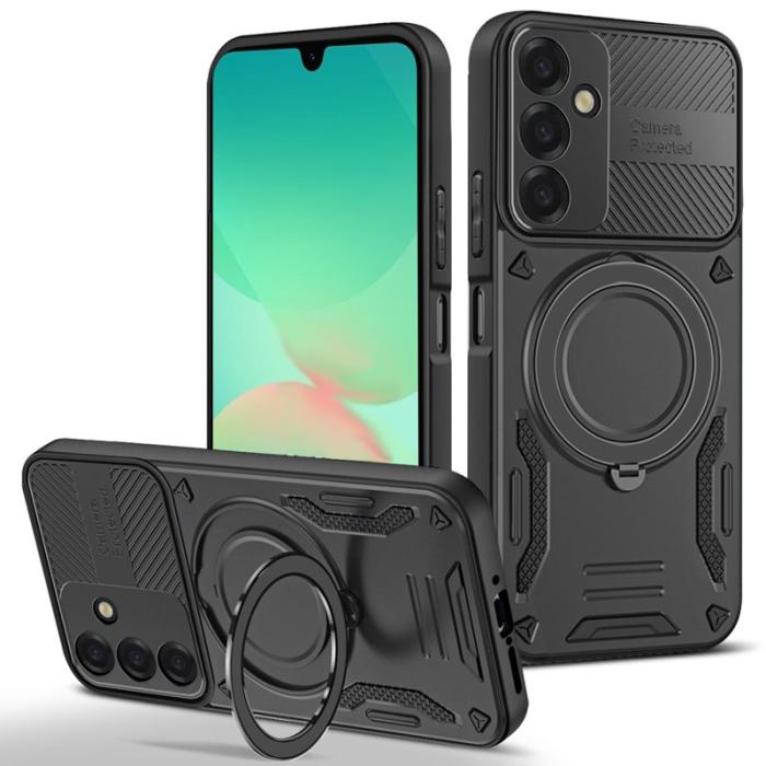 OEM - Mobilskal för Samsung Galaxy S26 Plus Magnetiskt Shockproof TPU + PC - Svart