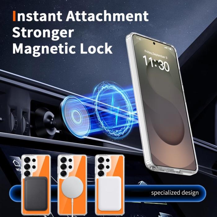 OEM - Mobilskal för Samsung Galaxy S26 Ultra Magnetiskt TPU + PC - Orange