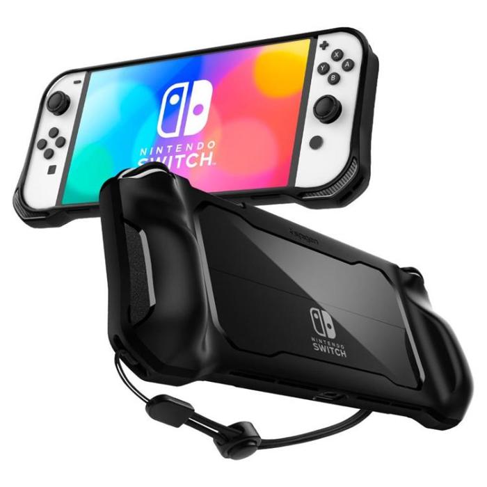UTGATT - Spigen Rugged Armor Skal Nintendo Switch OLED - Matte Svart