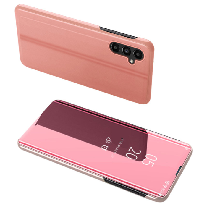 OEM - Galaxy A54 5G Fodral Clear View Flip - Rosa