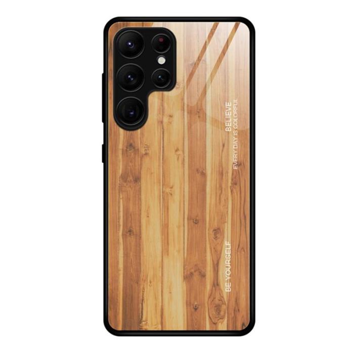 OEM - Mobilskal för Samsung Galaxy S26 Ultra TPU + Härdat glas - Brun
