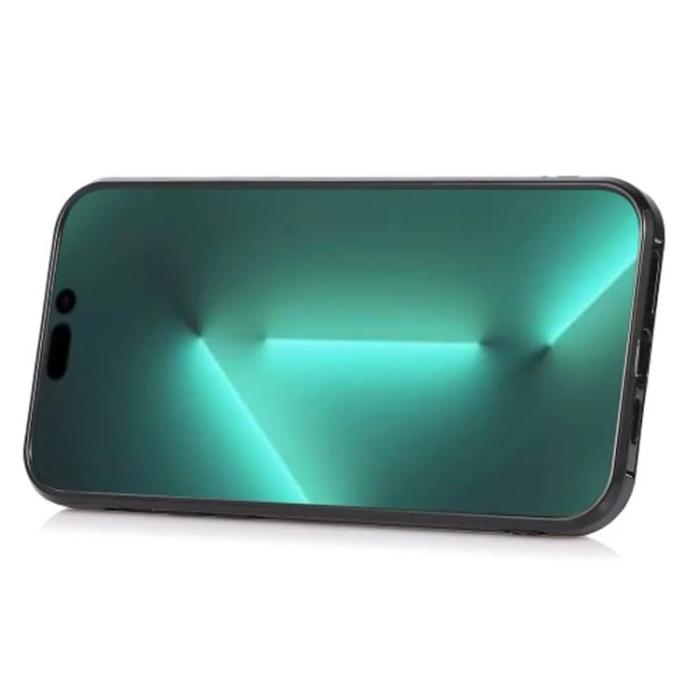 Taltech - iPhone 15 Pro Halsbandsskal Korthållare - Svart