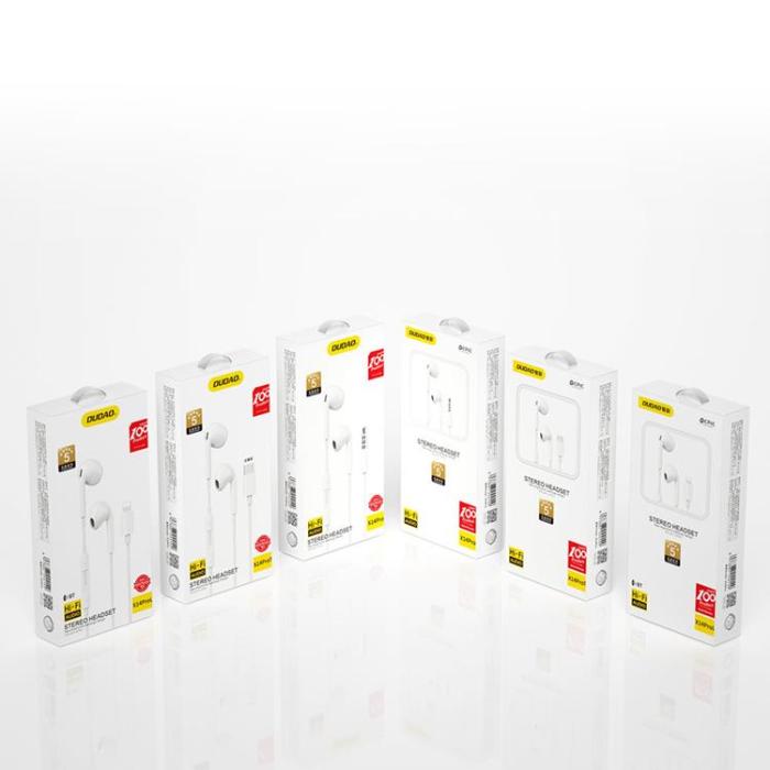 Dudao - Dudao Hörlurar med Lightning-Kontakt - Vit