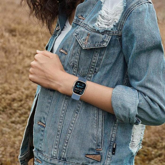 Tech-Protect - Tech-Protect Apple Watch (44/45/46/49mm) Armband Nylon - Baby Blå