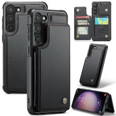 Caseme - CASEME C22 Fodral f&ouml;r Samsung Galaxy S23 - Konstl&auml;der Svart