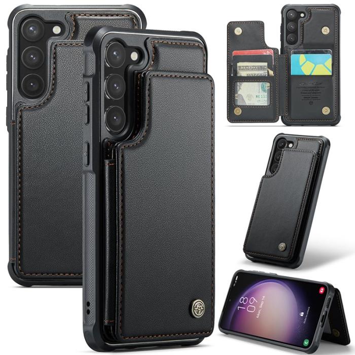 Caseme - CASEME C22 Fodral för Samsung Galaxy S23 - Konstläder Svart