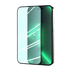 Joyroom - Joyroom iPhone 14 Plus Sk&auml;rmskydd i H&auml;rdat glas Knight Green